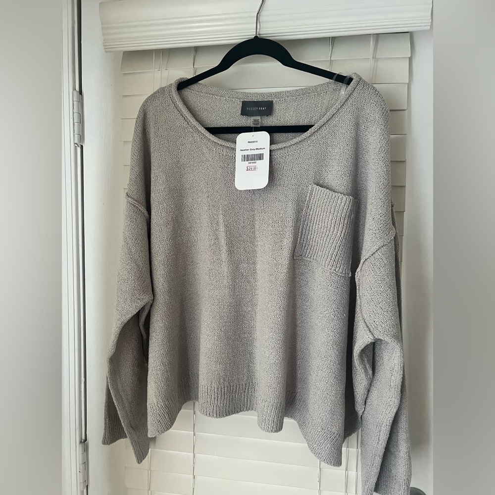 Hudson Oversized Grey Sweater